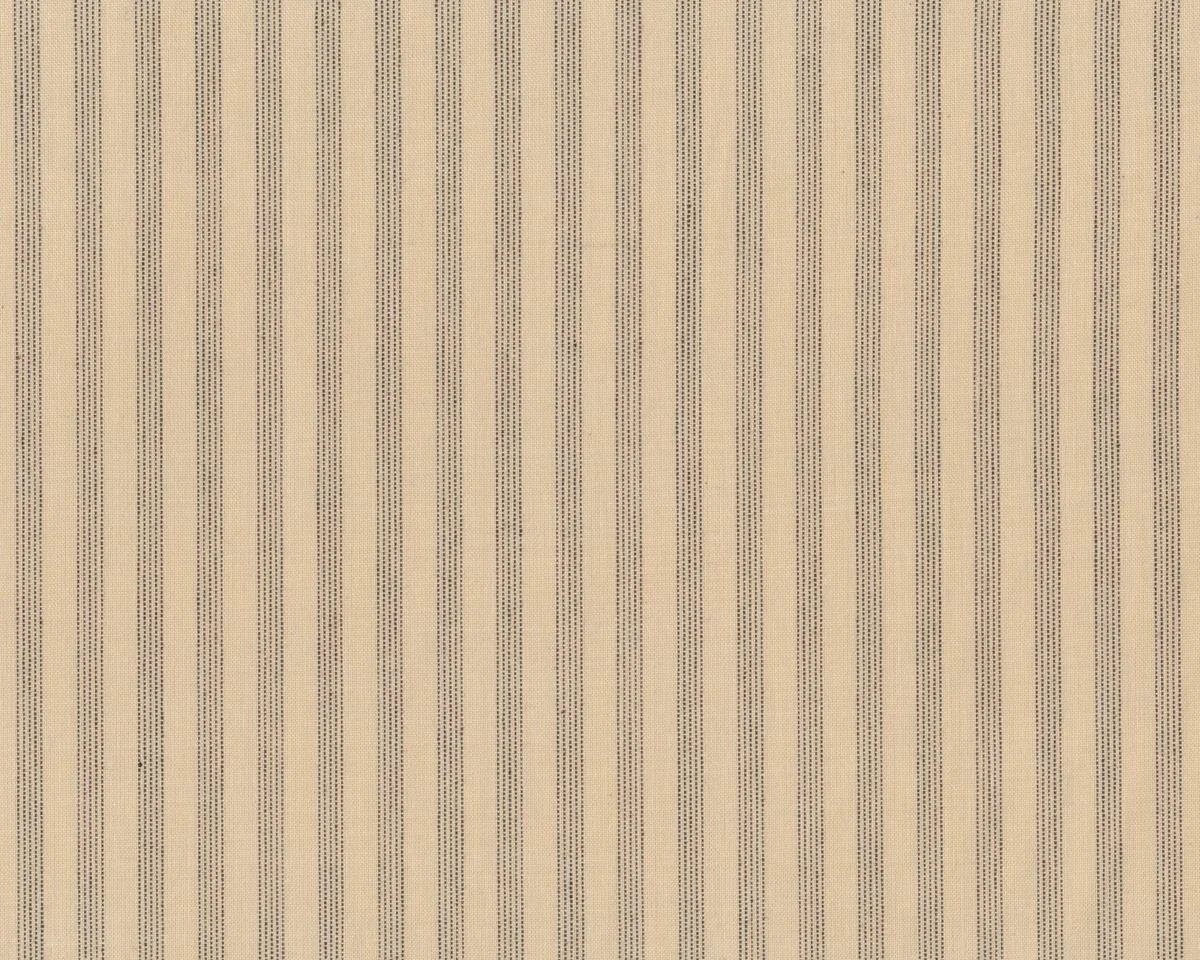 Seidig weicher Patchwork-Webstoff PETITE WOVENS, feine Punkte-Streifen, beige-dunkelbraun, Moda Fabrics