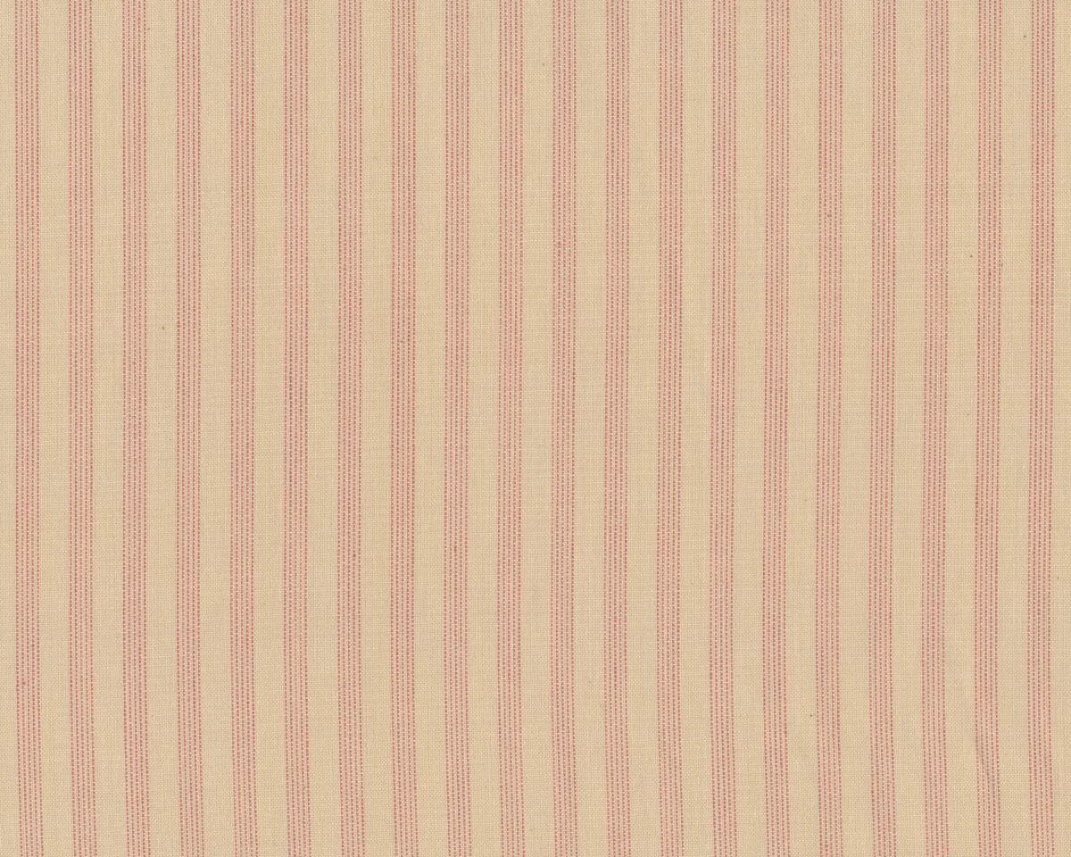 Seidig weicher Patchwork-Webstoff PETITE WOVENS, feine Punkte-Streifen, beige-helles pastellrot, Moda Fabrics