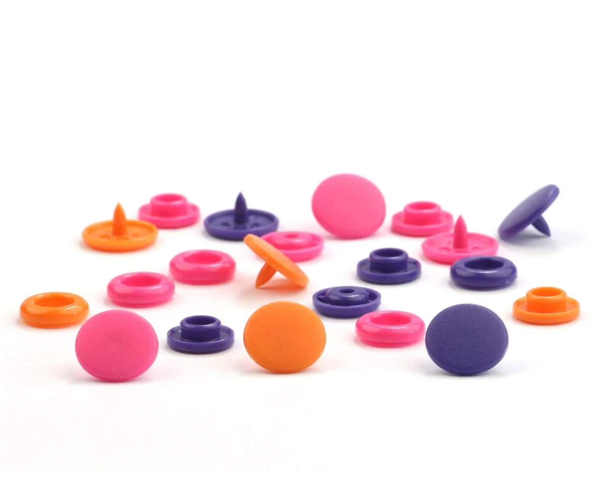 Set Druckknöpfe COLOR SNAPS, orange-pink-violett, Prym Love