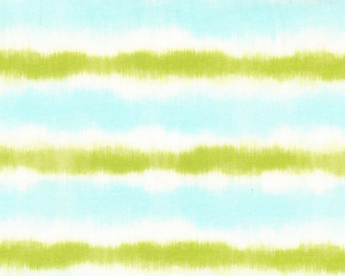 Sommersweatstoff REFRESH STRIPE, Batikstreifen, hellgrün, Hilco