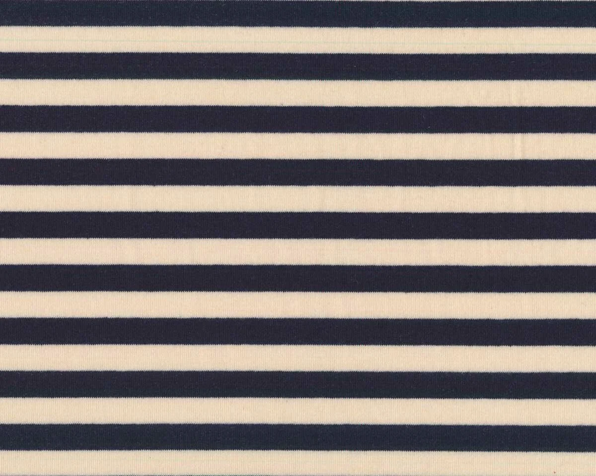 Sommersweatstoff SUMMER STRIPE, Streifen, dunkelblau, Hilco