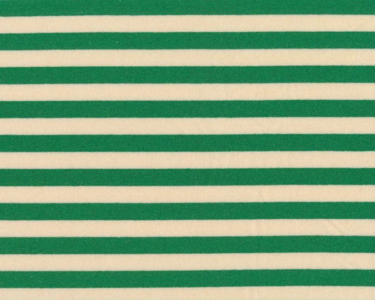 Sommersweatstoff SUMMER STRIPE, Streifen, grün, Hilco