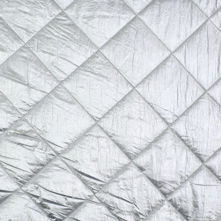 Steppstoff Shiny Diamonds, silber