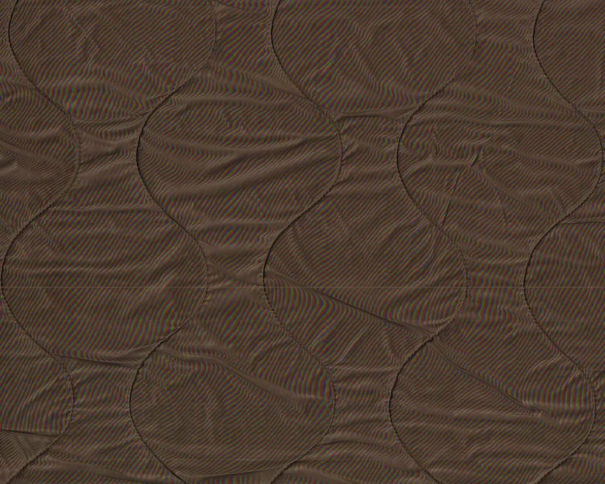 Steppstoff URSO, Wellen, braun-beige, Toptex
