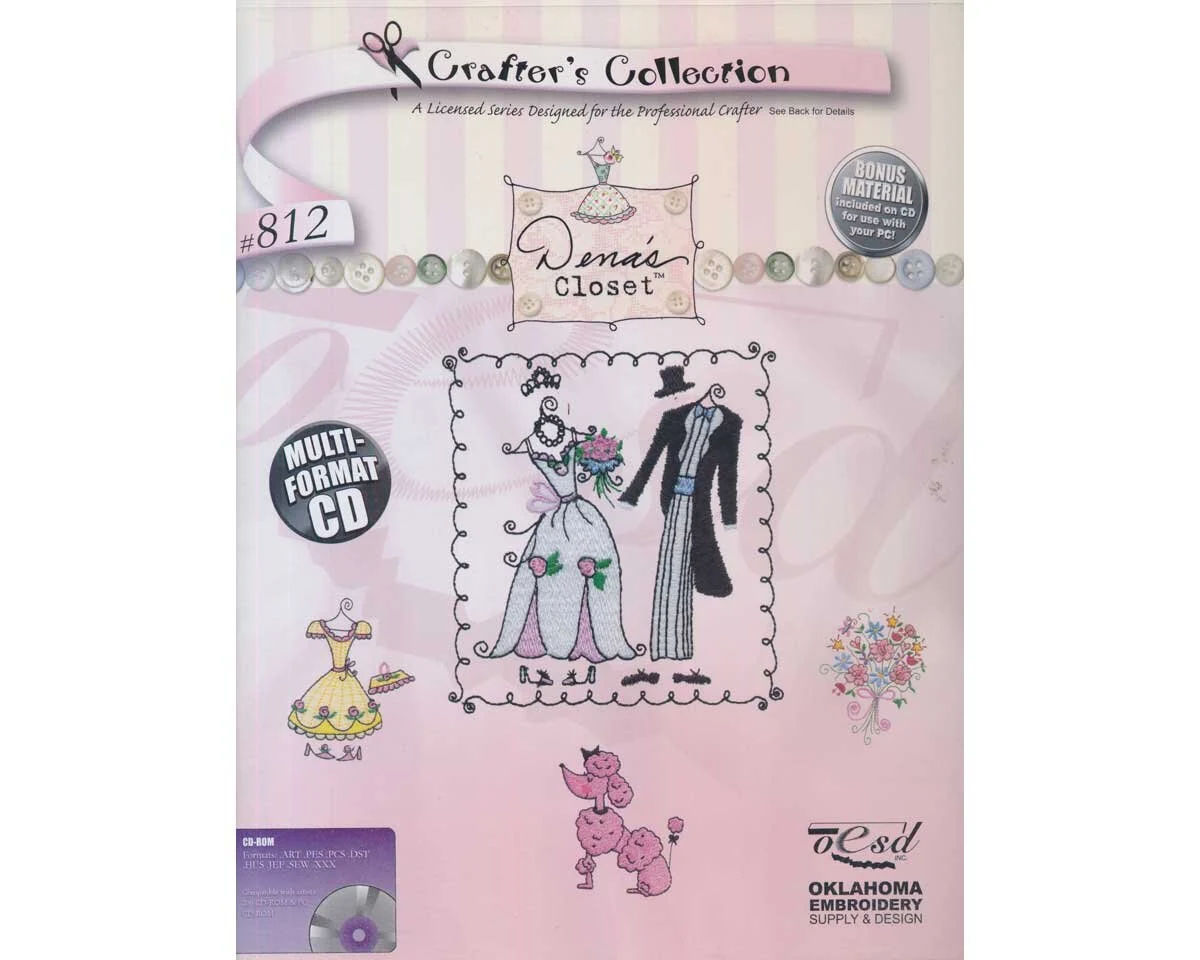 Stickmotiv-CD DENA'S CLOSET, Dena Design, Crafter's Collection