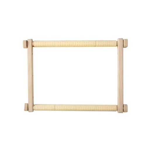 Stickrahmen Holz rechteckig mit Clips 35x48 cm