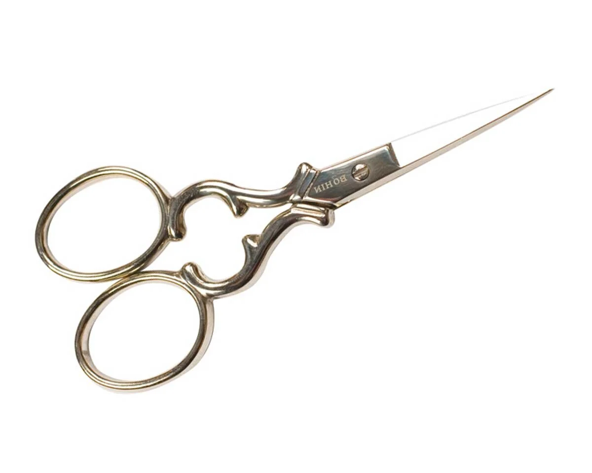 Stickschere HERZ, 9,5 cm, silber, Bohin