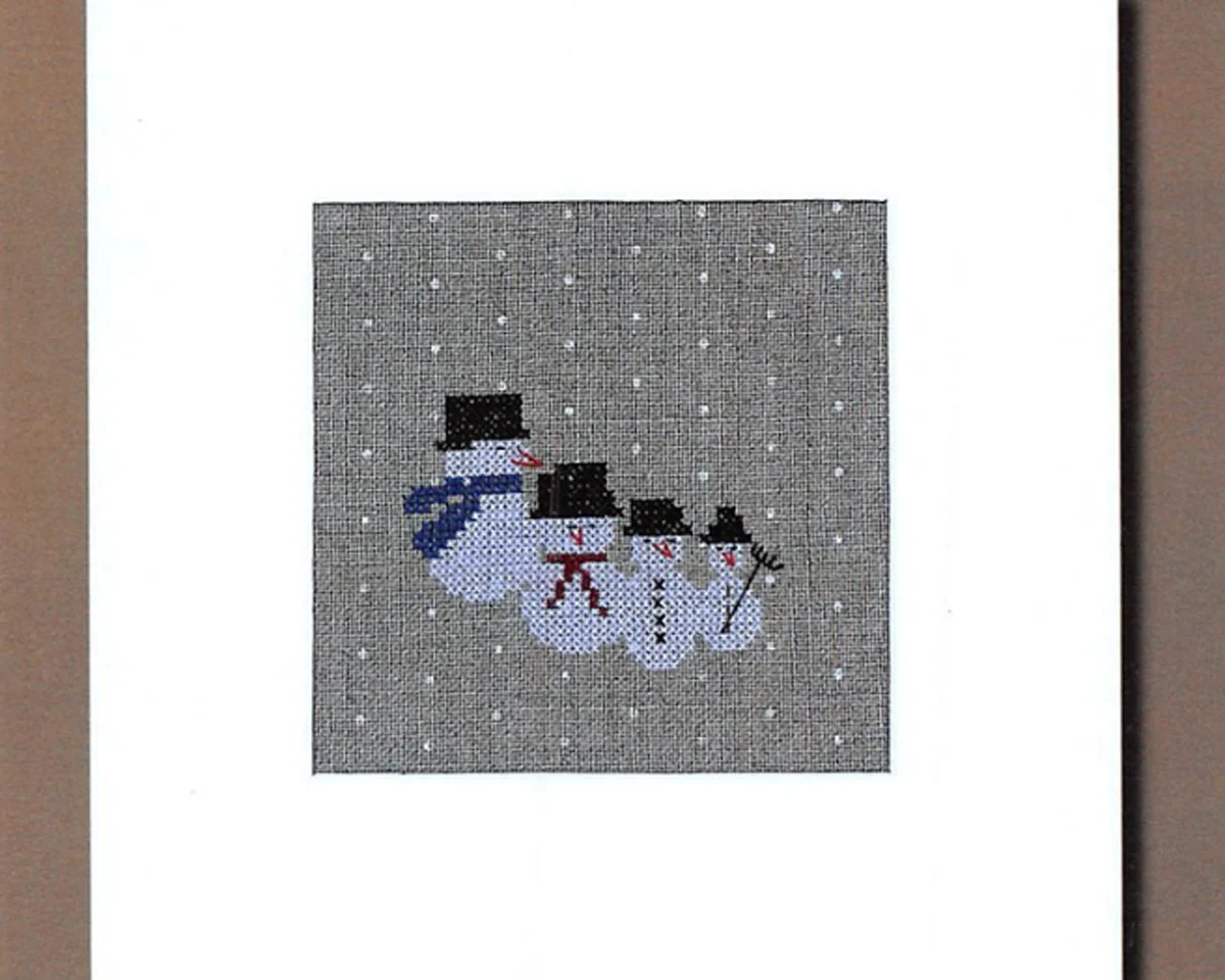 Stickset Vaupel & Heilenbeck, Schneefreunde, Schneemannfamilie