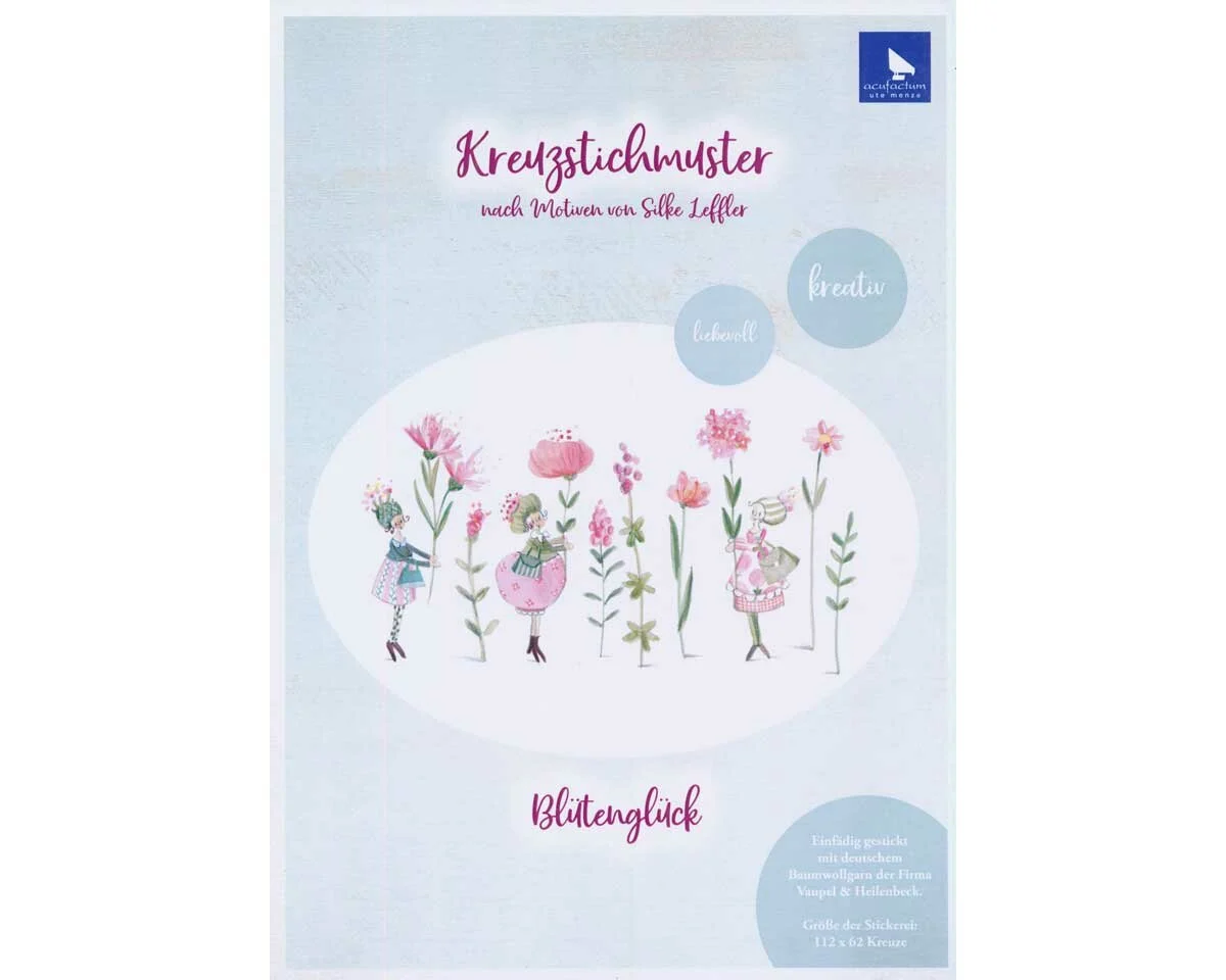 Stickvorlage: Blütenglück, Silke Leffler, Acufactum