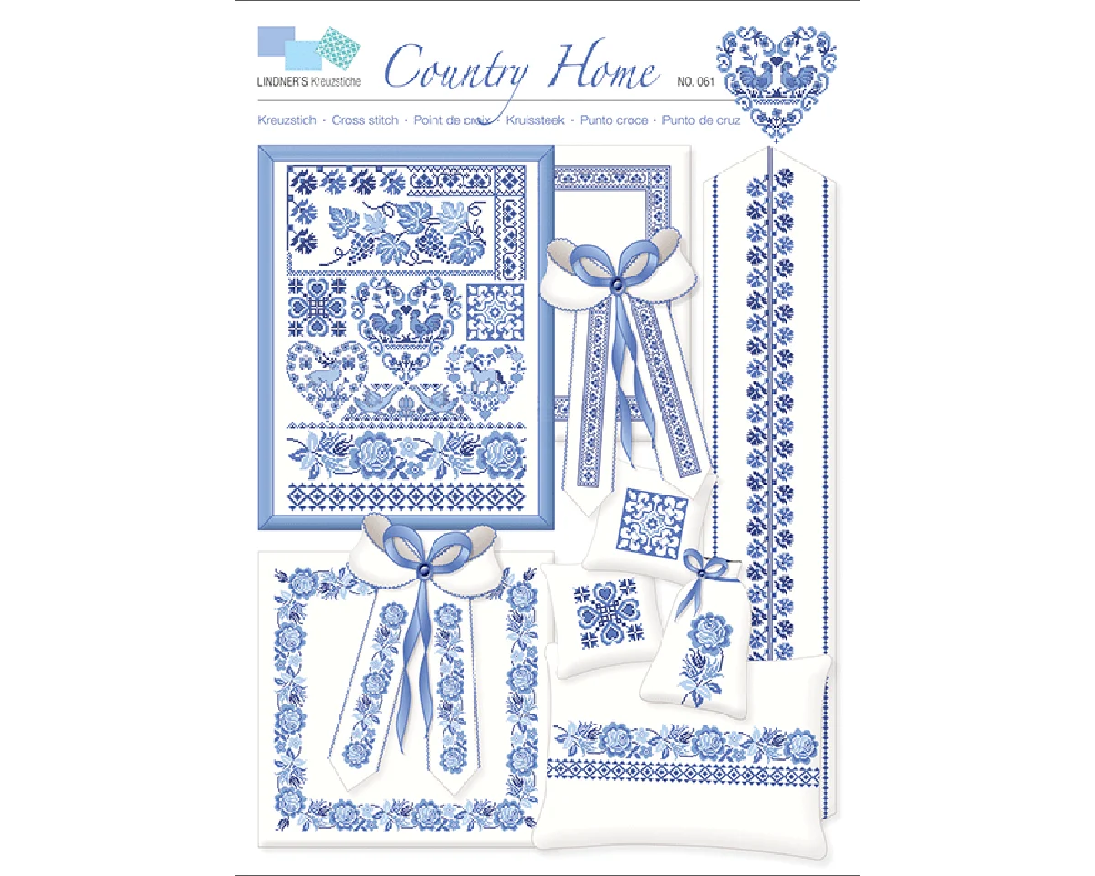 Stickvorlage: Country Home, Lindners Kreuzstiche