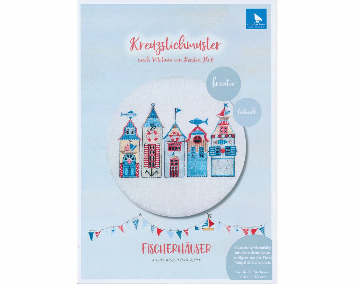 Stickvorlage: Fischerhäuser, Acufactum
