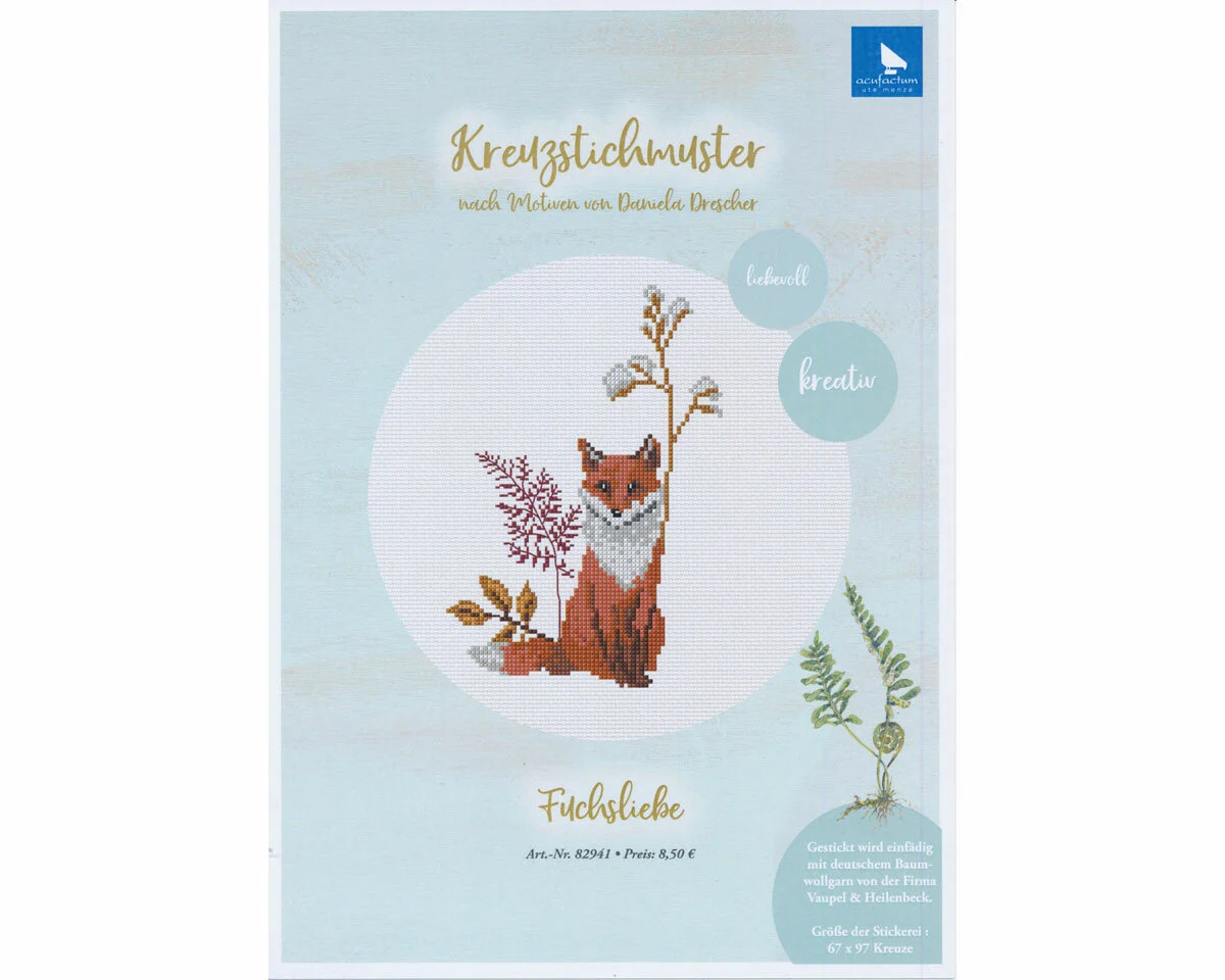 Stickvorlage: Fuchsliebe, Acufactum