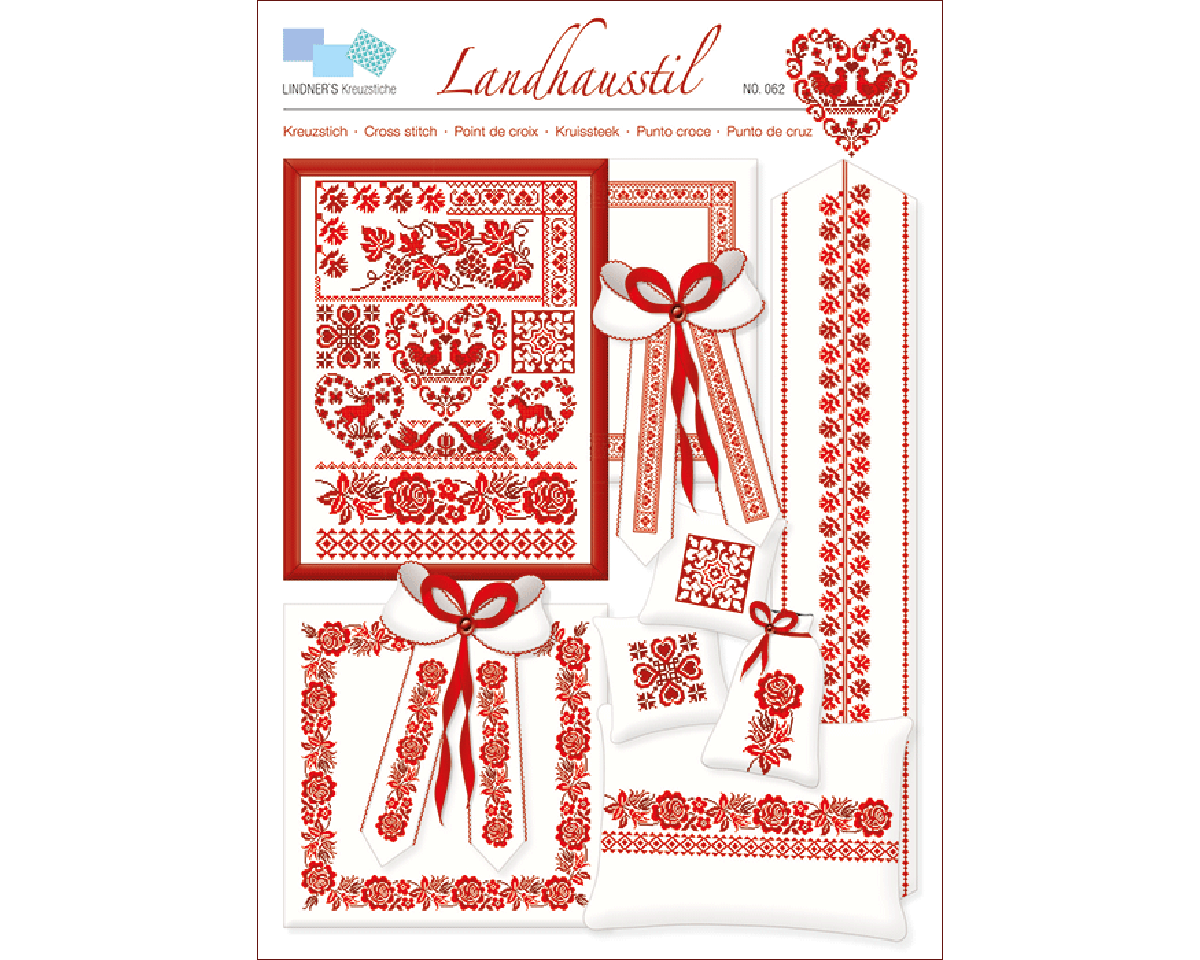 Stickvorlage: Landhausstil, Lindners Kreuzstiche