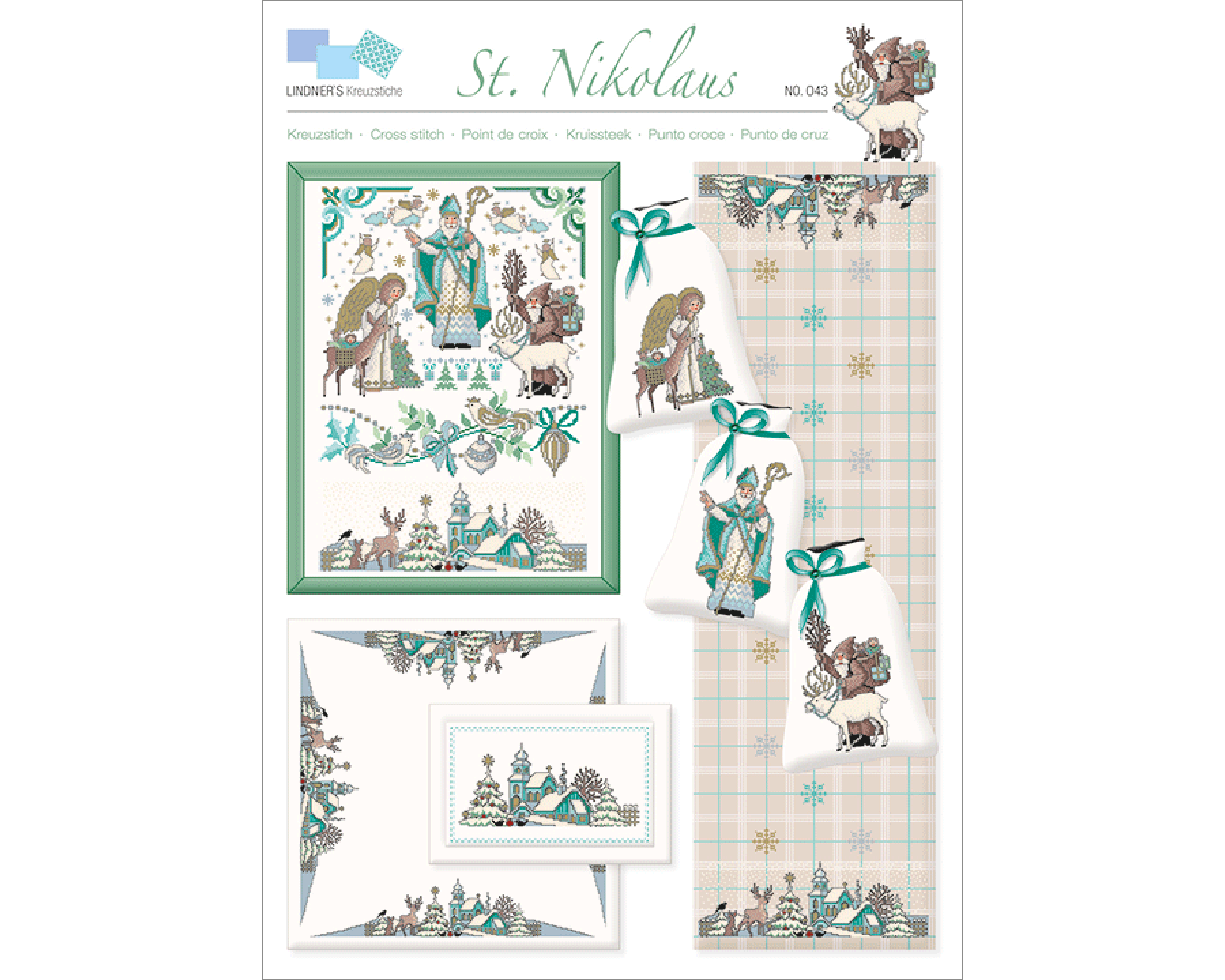 Stickvorlage: St. Nikolaus, Lindners Kreuzstiche