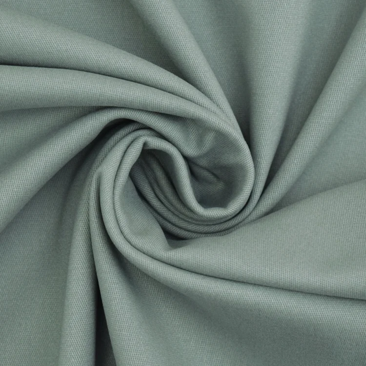 Stretch Baumwoll Twill Peach Touch, blassgrün