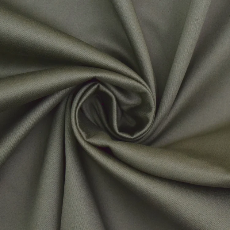 Stretch Baumwollsatin, khaki
