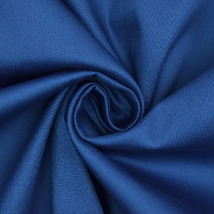 Stretch Baumwollsatin, royalblau