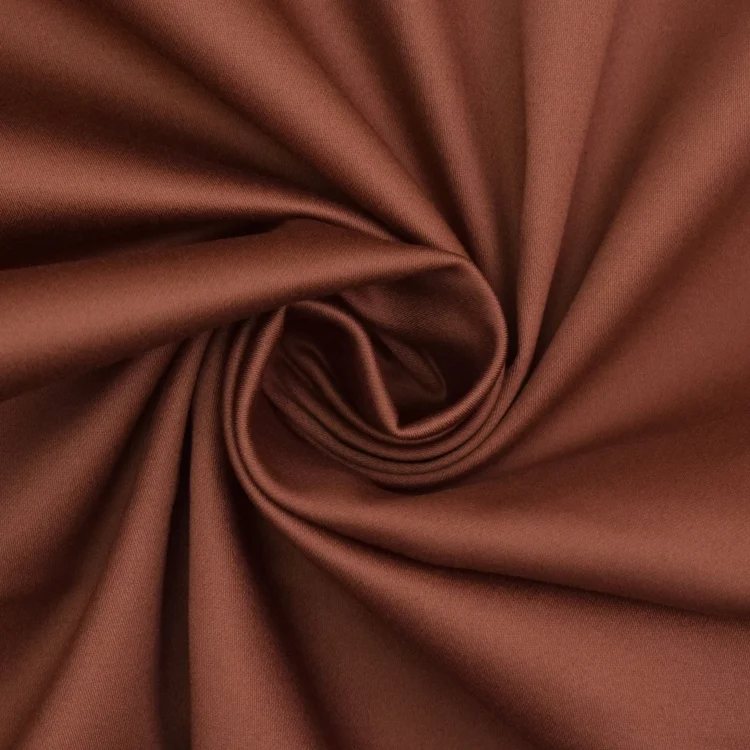 Stretch Baumwollsatin, terracotta