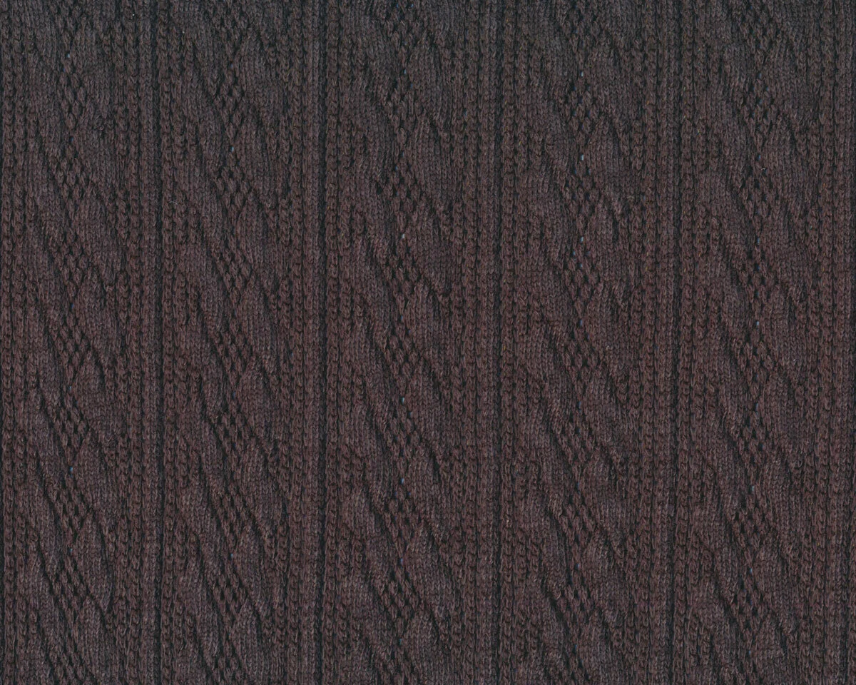 Strickstoff CARMEN, Zopfstrickmuster, dunkelgrau