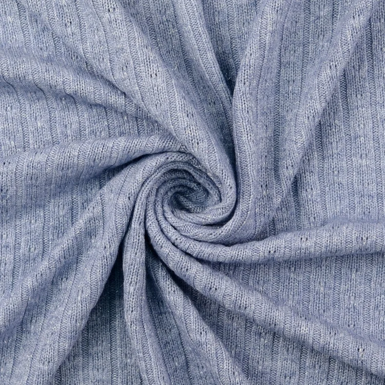 Strickstoff Sparkle, blau