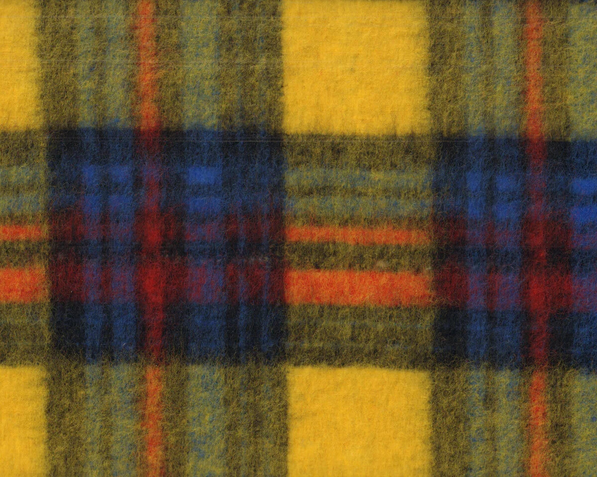 Strickwalk YELLOW, Glencheck-Karo, gelb-blau, Toptex