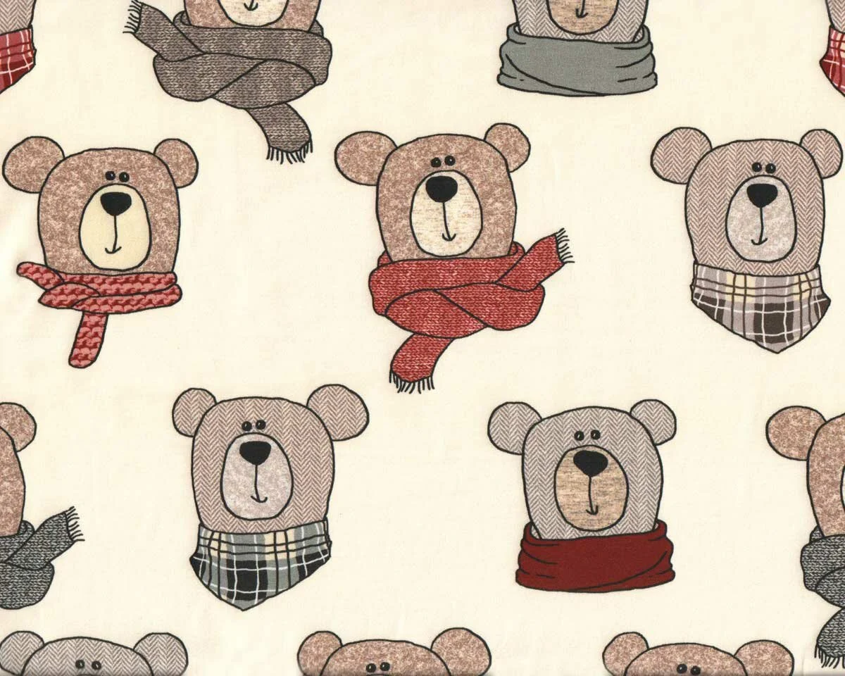 Sweatstoff SWEET BEARS, Bären, creme