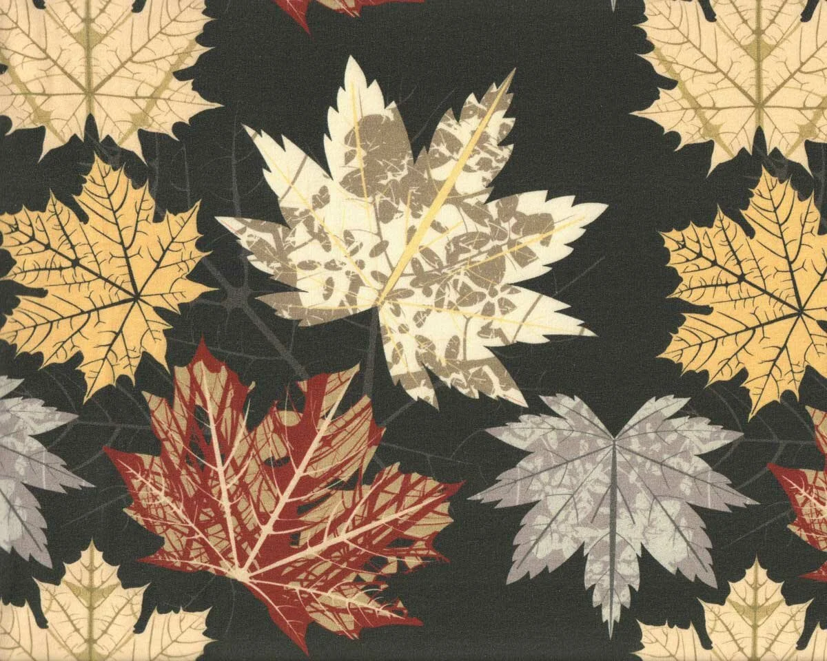 Sweatstoff TORONTO AUTUMN, Ahorn-Blätter