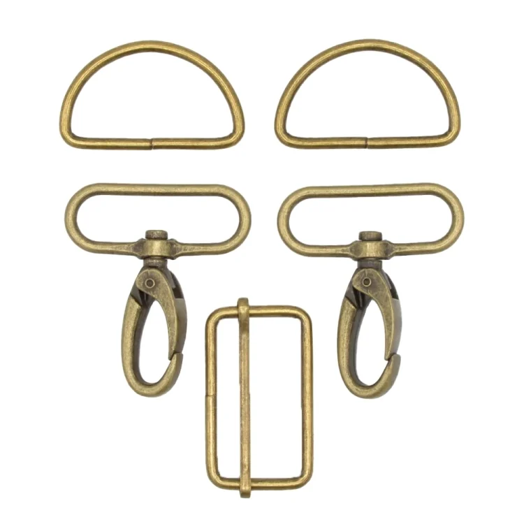 Taschen-Zubehör-Set 5 tlg. 40 mm, altgold