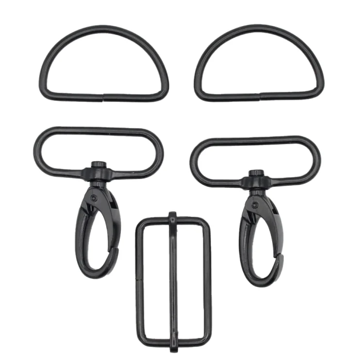 Taschen-Zubehör-Set 5 tlg. 40 mm, schwarz