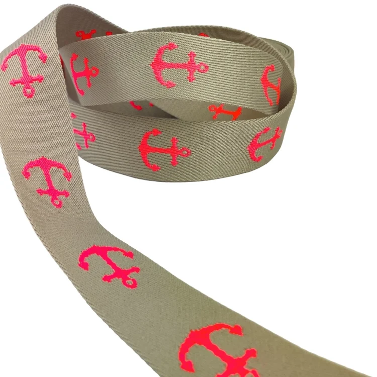 Taschengurtband Anker 37 mm, beige
