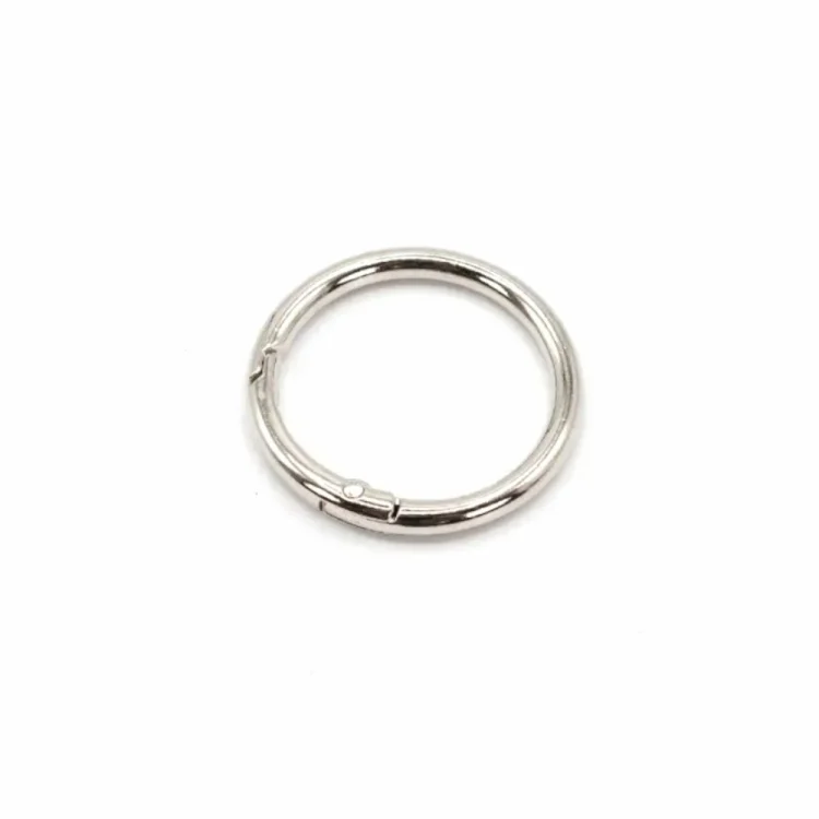 Taschenring 32mm silberfarbig