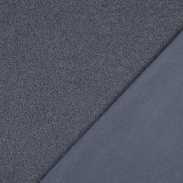 Teddyfleece Doubleface, jeansblau