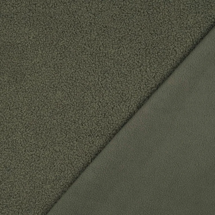 Teddyfleece Doubleface, olivgrün