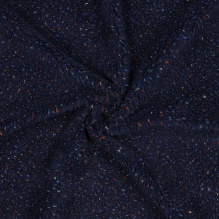 Teddyplüsch Confetti, dunkelblau