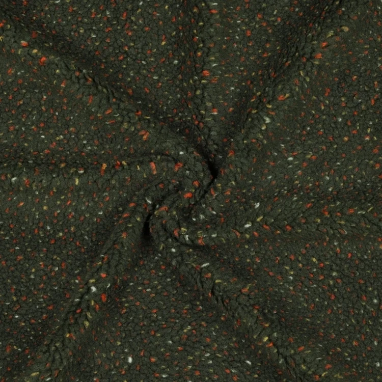 Teddyplüsch Confetti, dunkelgrün
