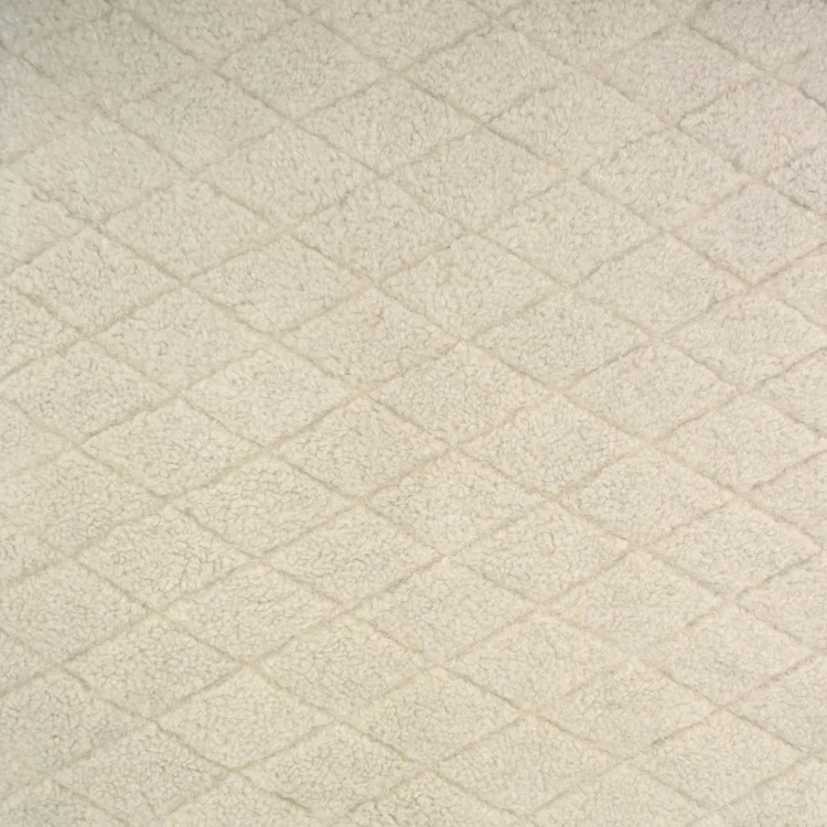 Teddyplüsch Diamonds, ecru