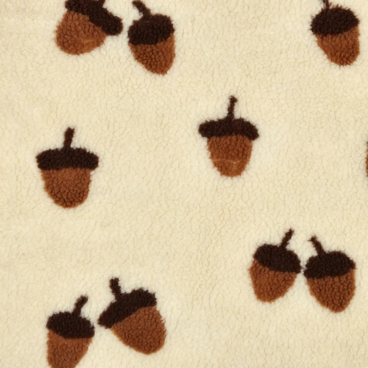 Teddyplüsch Eicheln, beige