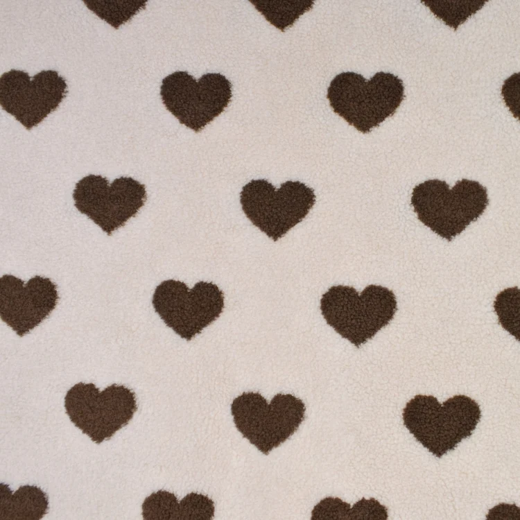 Teddyplüsch Hearts, creme