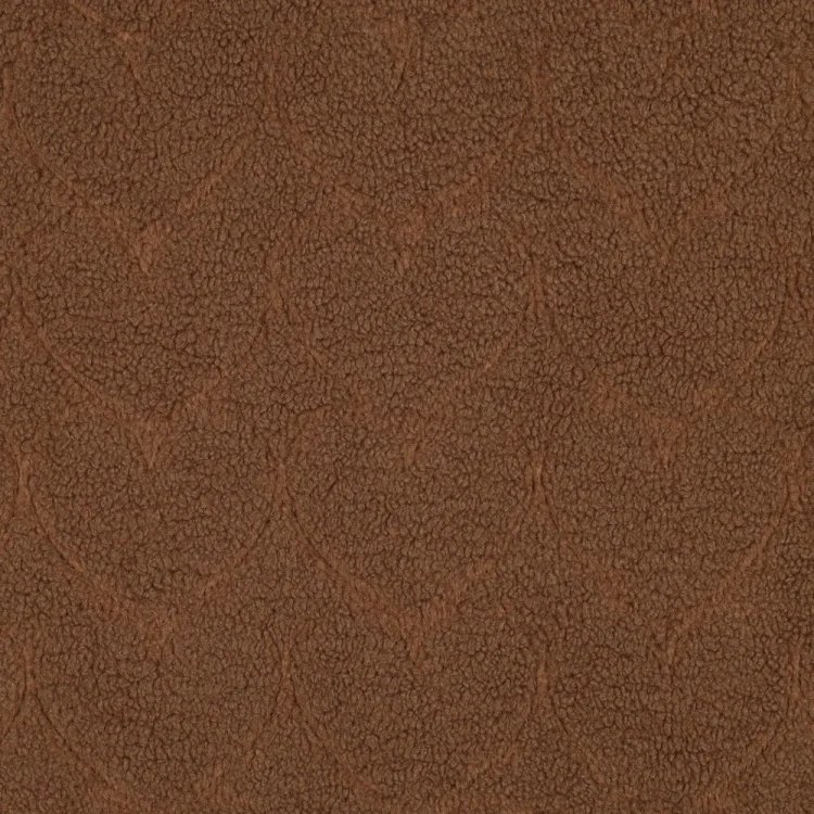 Teddyplüsch Jacquard Herzen, braun