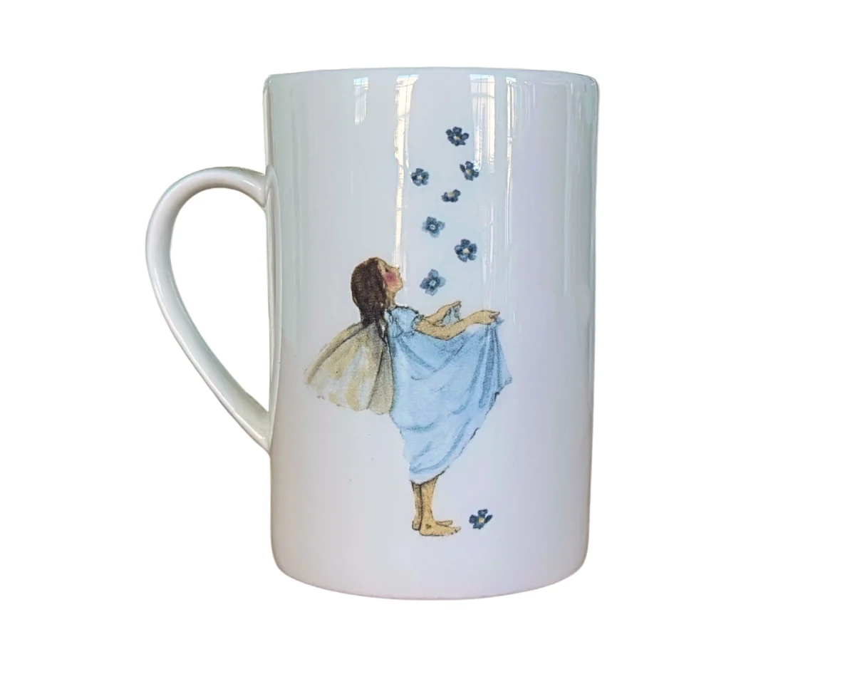 Teetasse BLÜTENFEE, Fee im Blütenregen, Acufactum