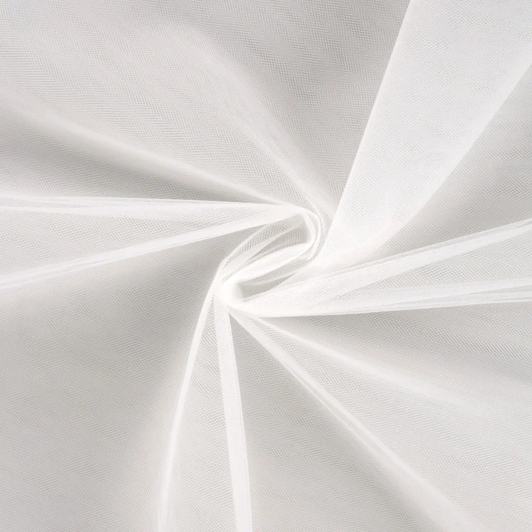 Tüll uni 275 cm, weiß
