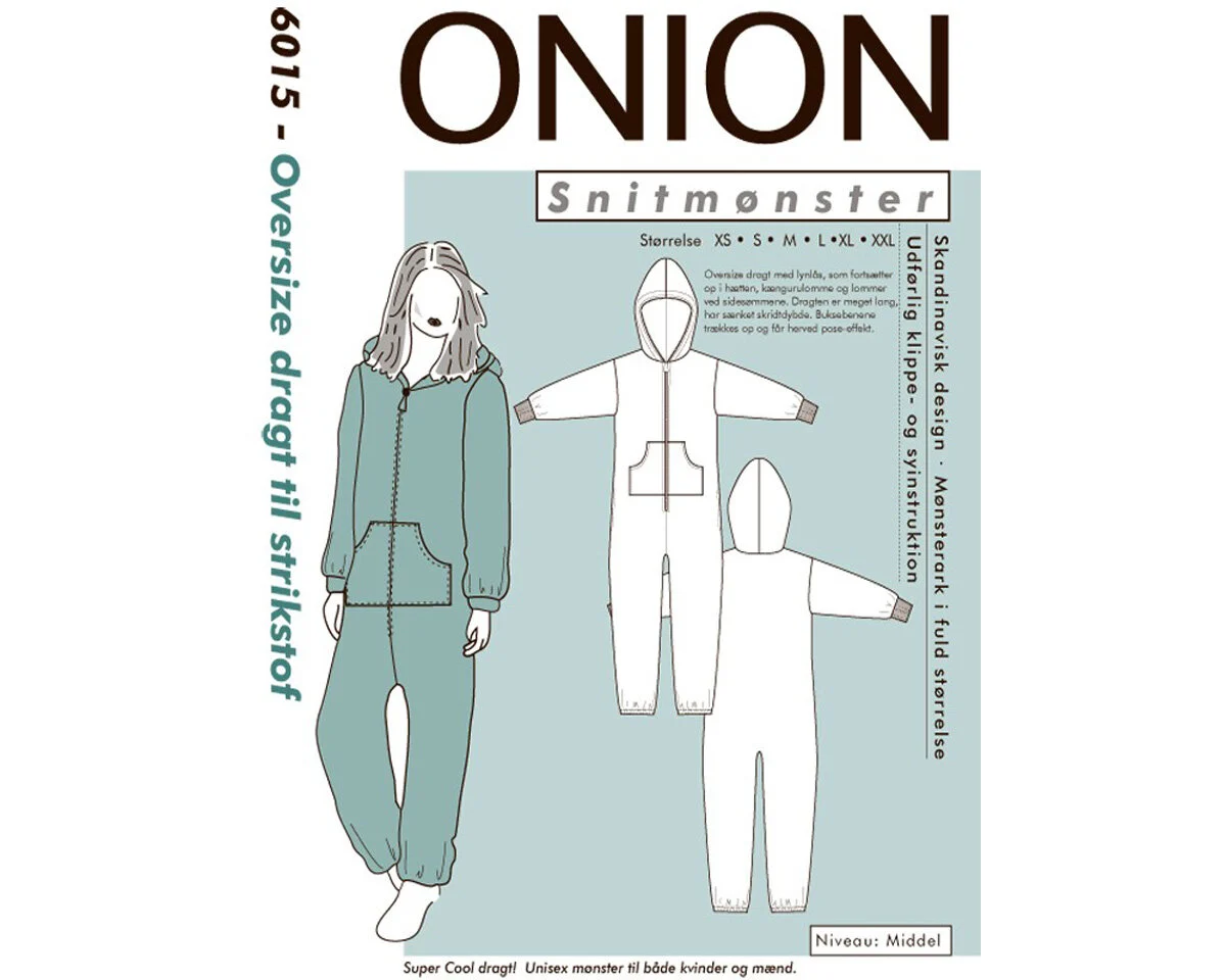 Übergroßer Overall, Schnittmuster ONION 6015