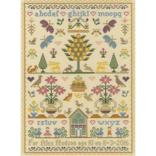 Bothy Threads - Moira Blackburn - The Birthday Sampler