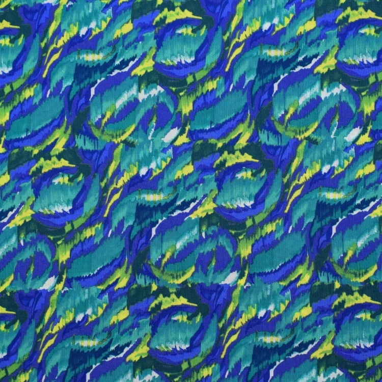 Viskose Krinkle Linda, royalblau