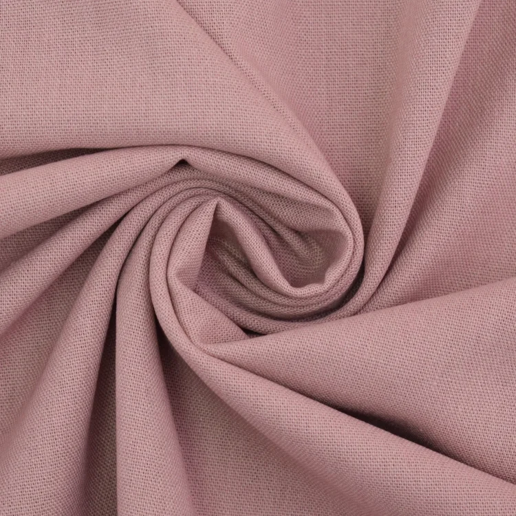 Viskose Leinen Mix Uni, altrosa