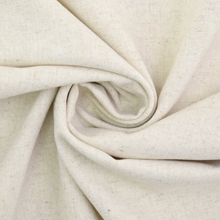 Viskose Leinen Mix Uni, hellbeige meliert