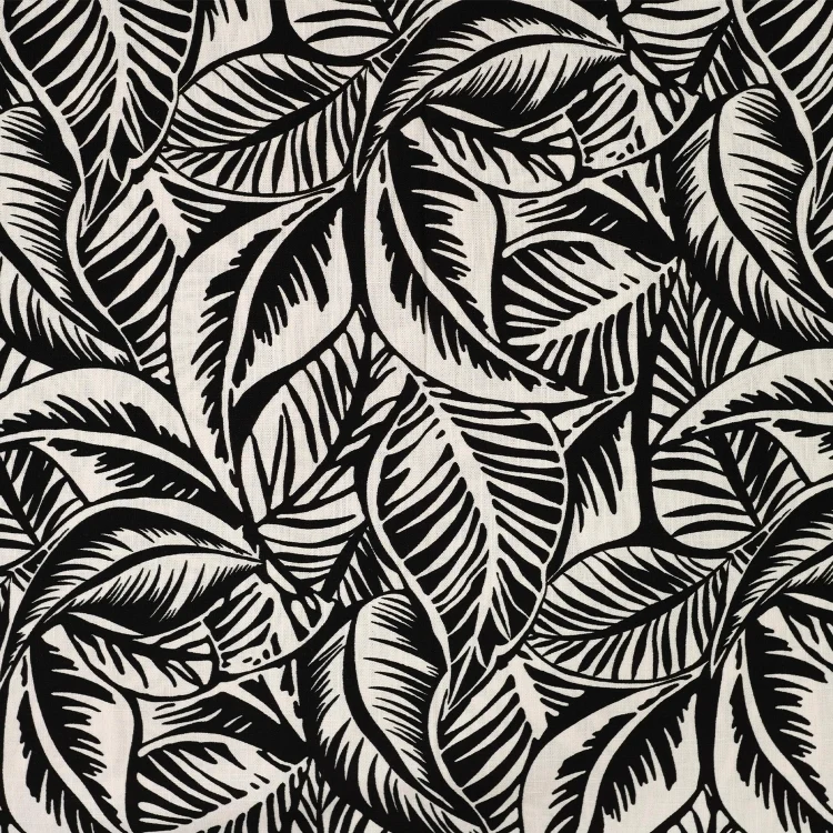 Viskose Stretch Leaves, schwarz