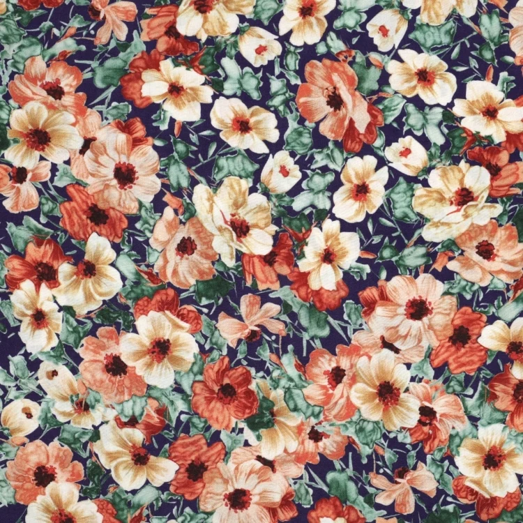 Viskose Voile Poppy, nachtblau