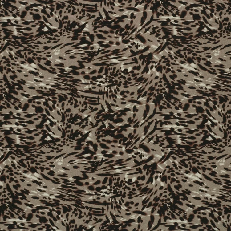 Viskosejersey Animal Skin, greige