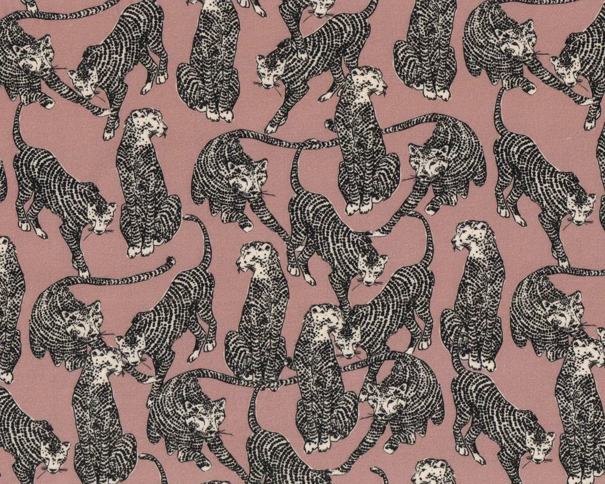 Viskosejersey CLAUTILDA, Leoparden, Hilco